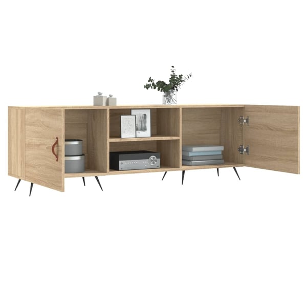 vidaXL TV-benk sonoma eik 150x30x50 cm konstruert tre