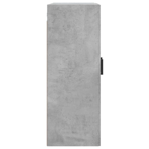 vidaXL Seinäkiinnitettävä kaappi harmaa 69,5x34x90 cm tekninen puu