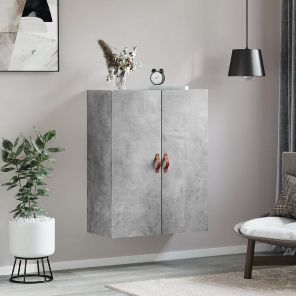 vidaXL Veggskap betonggrå 69,5x34x90 cm