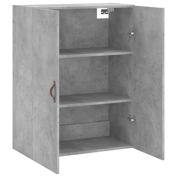 vidaXL Veggskap betonggrå 69,5x34x90 cm