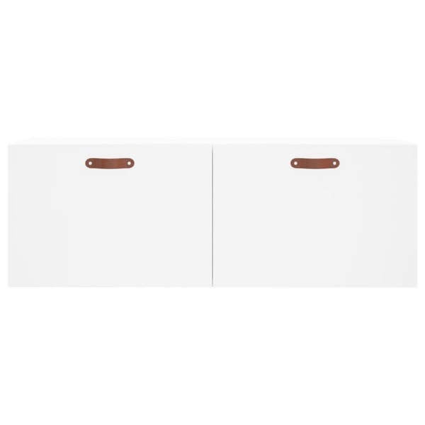 vidaXL Veggskap hvit 100x36,5x35 cm konstruert tre