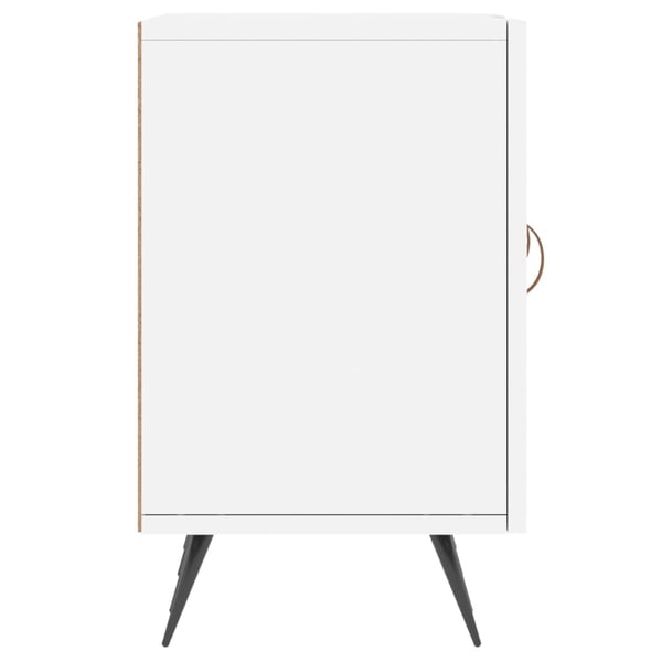 vidaXL TV-benk hvit 150x30x50 cm konstruert tre