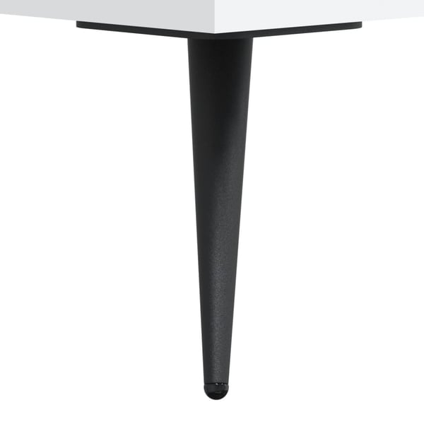 vidaXL TV-benk hvit 150x30x50 cm konstruert tre