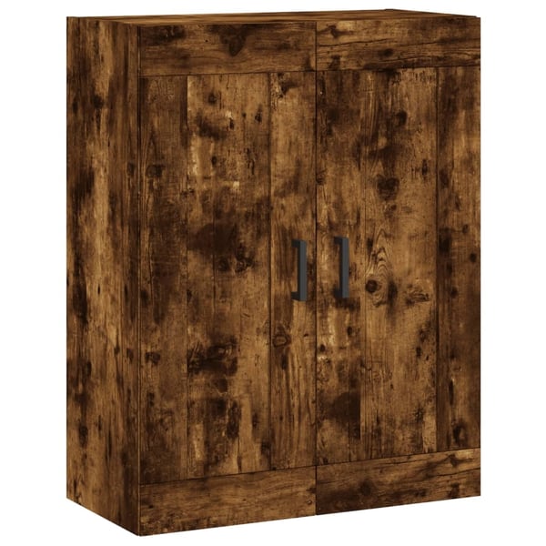vidaXL Veggskap røkt eik 69,5x34x90 cm konstruert tre