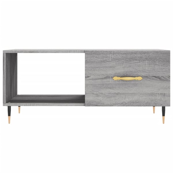 vidaXL Salongbord grå sonoma 90x50x40 cm konstruert tre