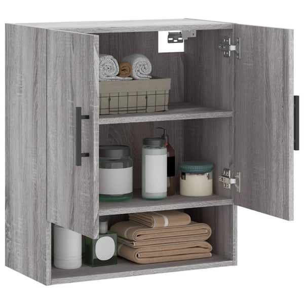 vidaXL Veggskap grå sonoma 60x31x70 cm konstruert tre