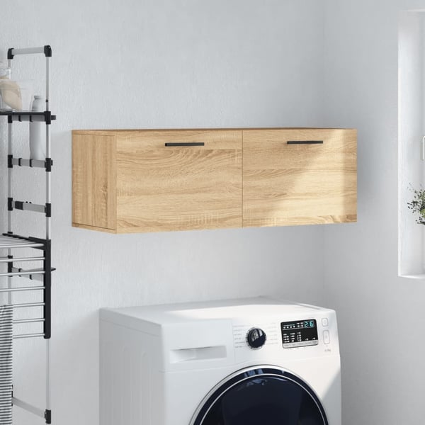 vidaXL vægskab 100x36,5x35 cm konstrueret træ sonoma-eg