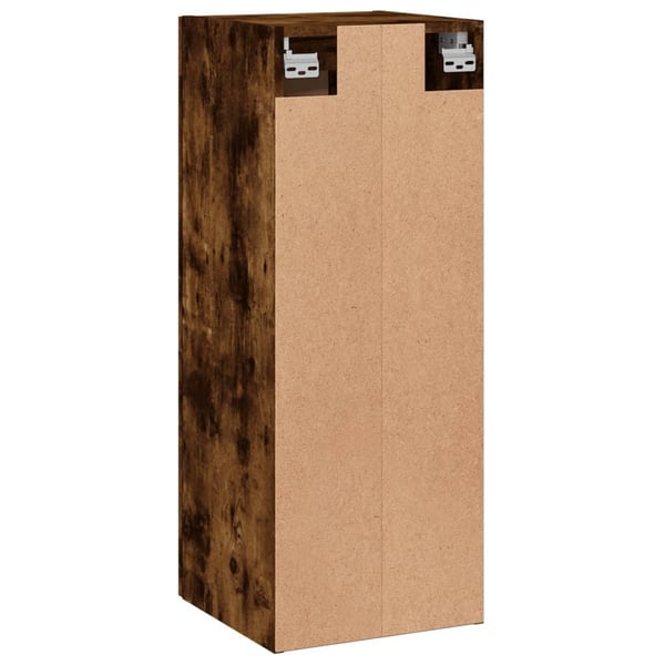 vidaXL vægskab 34,5x34x90 cm konstrueret træ røget egetræsfarve