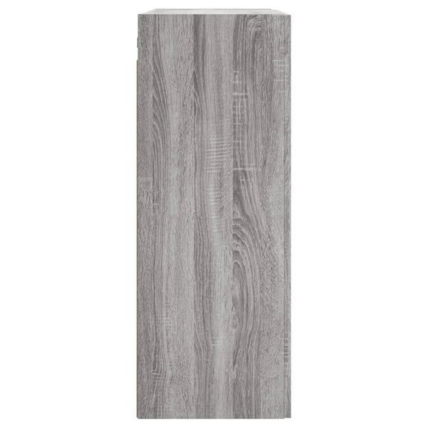 vidaXL vægskab 69,5x34x90 cm konstrueret træ grå sonoma-eg