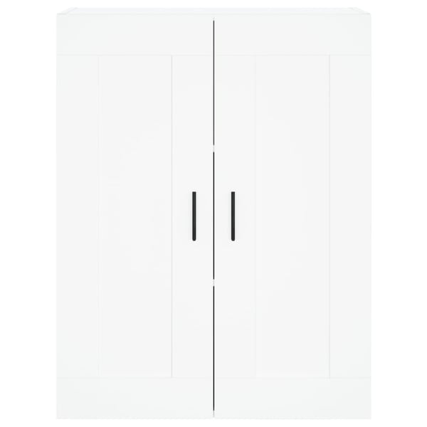 vidaXL Veggmontert skap hvit 69,5x34x90 cm konstruert tre