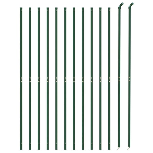 vidaXL Verkkoaita laipalla vihreä 2x25 m