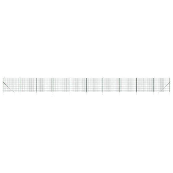 vidaXL Verkkoaita maapiikeillä vihreä 1,6x25 m