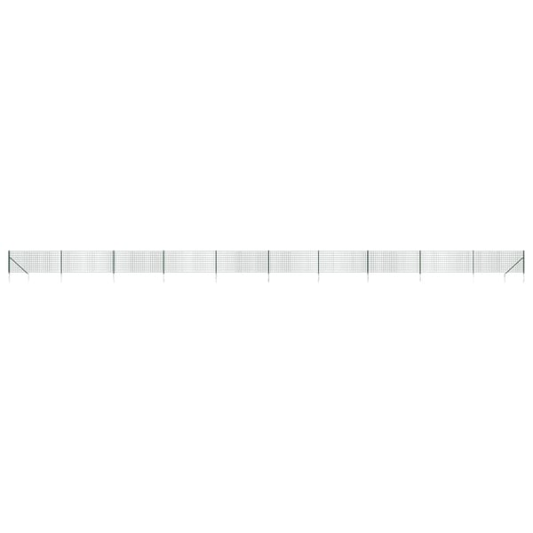 vidaXL Verkkoaita maapiikeillä vihreä 1,1x25 m