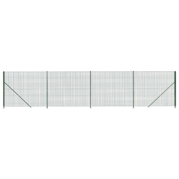 vidaXL Nettinggjerde med flens grønn 1,4x10 m