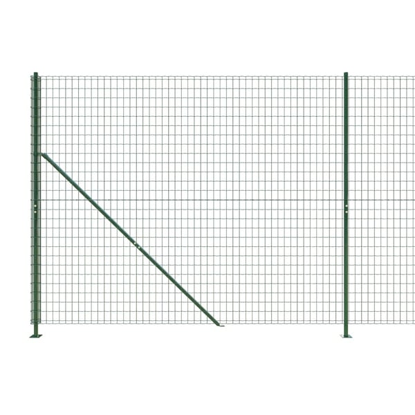 vidaXL trådhegn med flange 2,2x10 m grøn