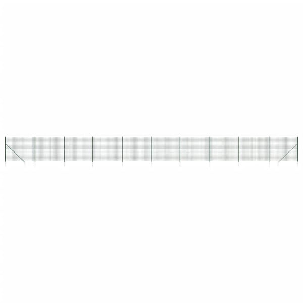 vidaXL Verkkoaita maapiikeillä vihreä 1,4x25 m