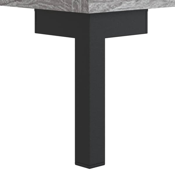 vidaXL Skjenk grå sonoma 69,5x34x90 cm konstruert tre