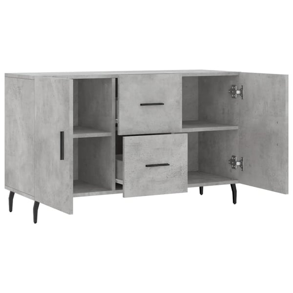 vidaXL Skjenk betonggrå 100x36x60 cm konstruert tre