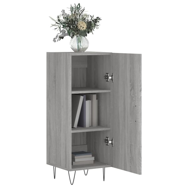 vidaXL Senkki harmaa Sonoma 34,5x34x90 cm tekninen puu