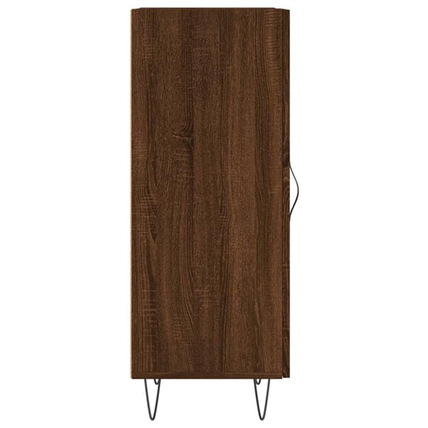 vidaXL Skjenk brun eik 34,5x34x90 cm konstruert tre