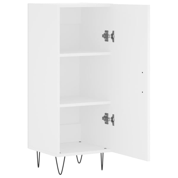 vidaXL Skjenk hvit 34,5x34x90 cm konstruert tre