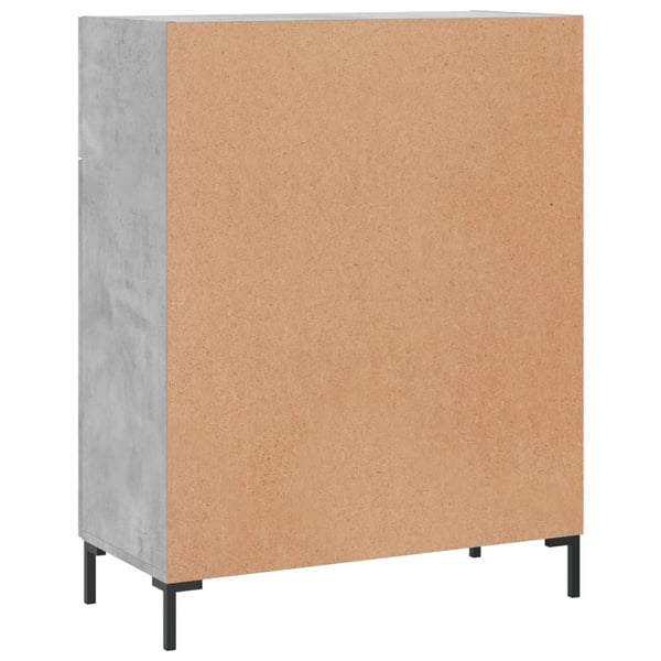vidaXL Skjenk betonggrå 69,5x34x90 cm konstruert tre