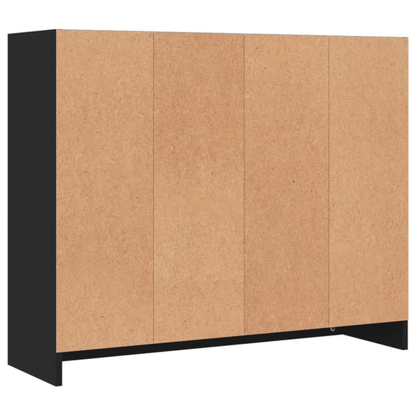 vidaXL Senkki musta 91x28x75 cm tekninen puu