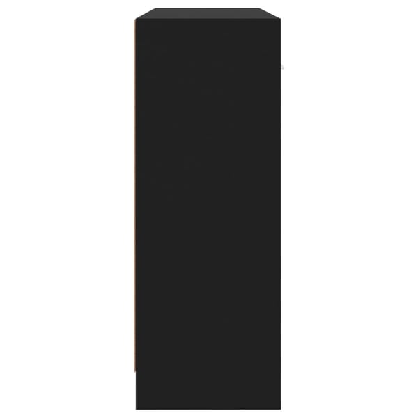 vidaXL Senkki musta 91x28x75 cm tekninen puu
