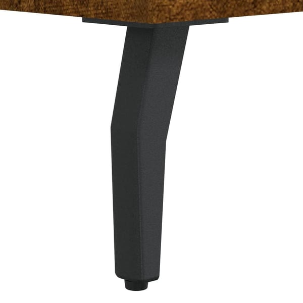 vidaXL skab 90x34x80 cm konstrueret træ røget egetræsfarve