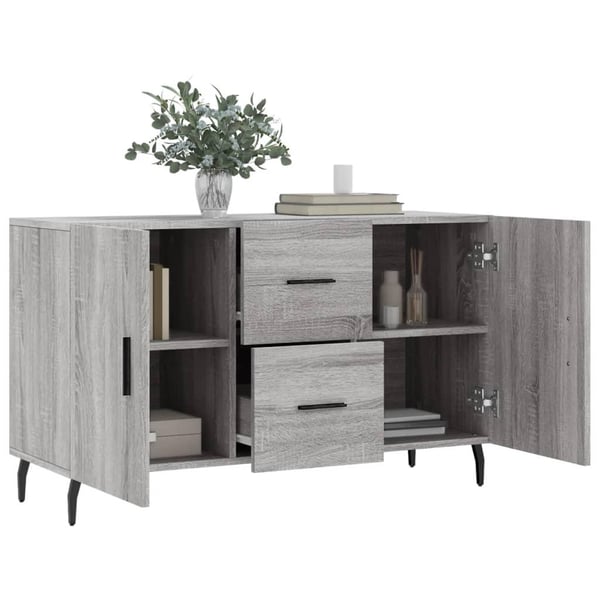 vidaXL Skjenk grå sonoma 100x36x60 cm konstruert tre
