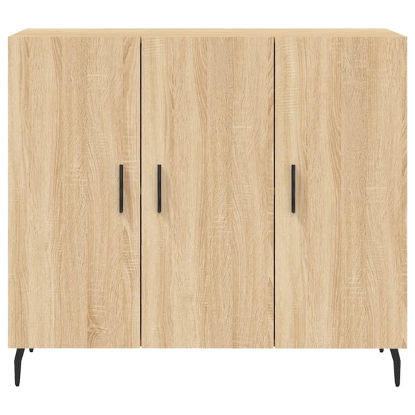 vidaXL Skjenk sonoma eik 90x34x80 cm konstruert tre