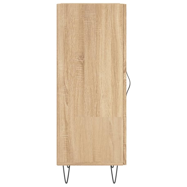 vidaXL Skjenk sonoma eik 34,5x34x90 cm konstruert tre