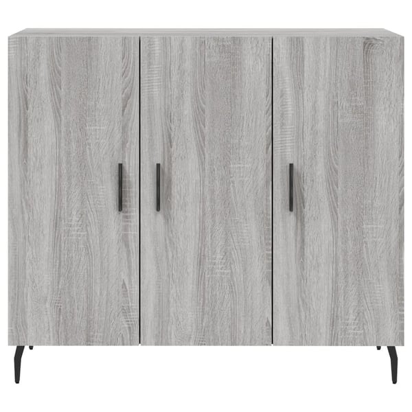 vidaXL Skjenk grå sonoma 90x34x80 cm konstruert tre