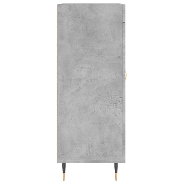vidaXL Skjenk betonggrå 69,5x34x90 cm konstruert tre