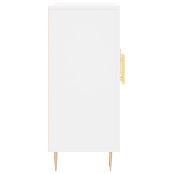 vidaXL Skjenk hvit 90x34x80 cm konstruert tre