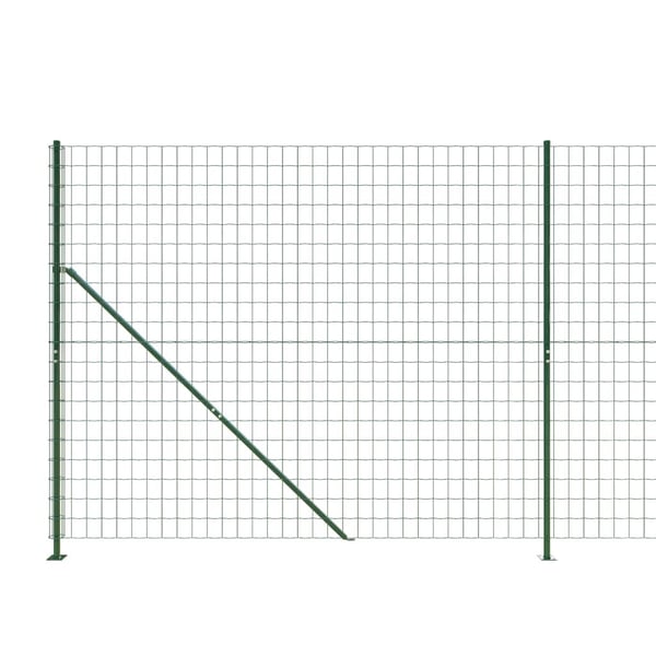 vidaXL Nettinggjerde med flens grønn 1,6x25 m