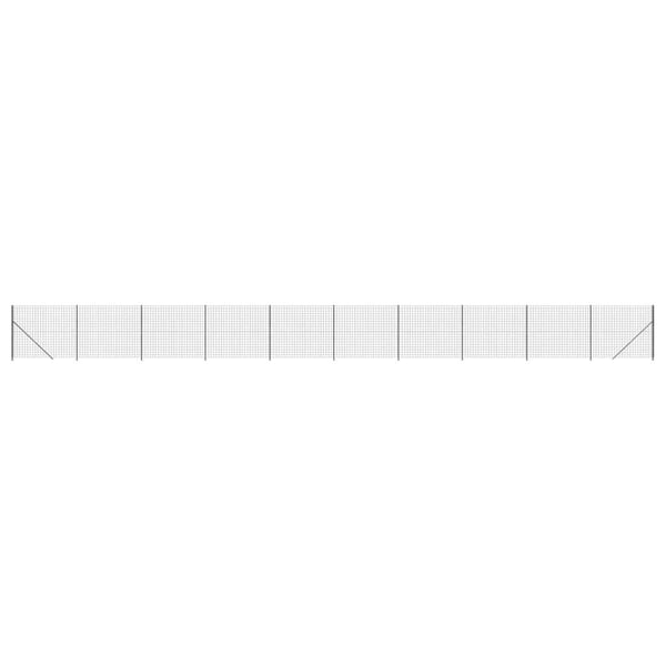 vidaXL trådhegn med flange 1,8x25 m antracitgrå