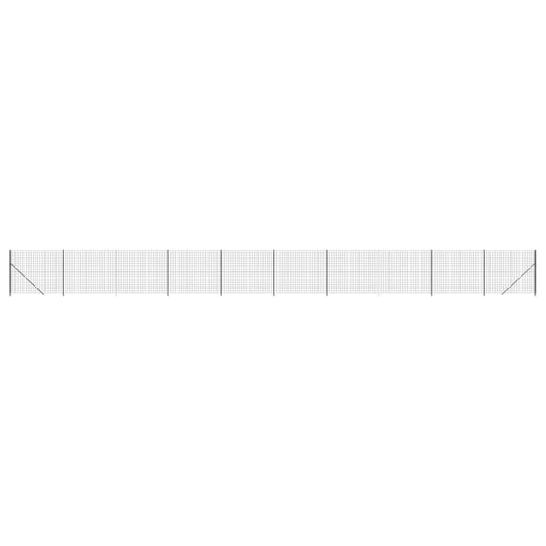 vidaXL trådhegn med flange 2x25 m antracitgrå