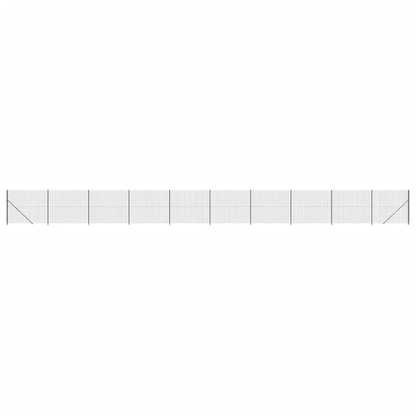 vidaXL trådhegn med flange 1,8x25 m antracitgrå