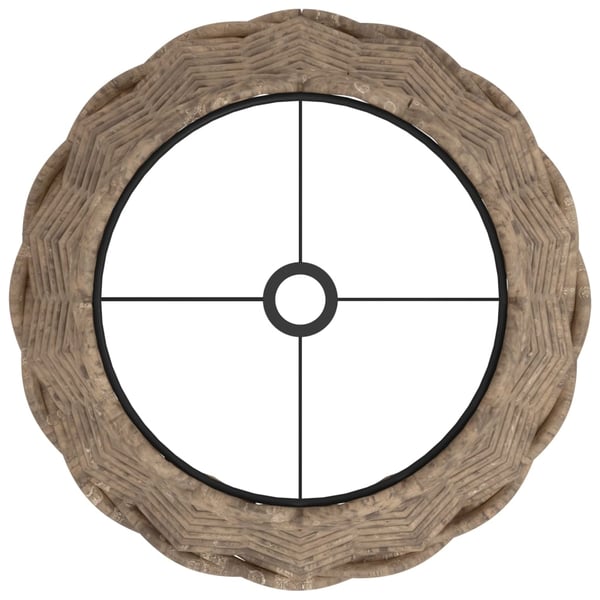 vidaXL Lampeskjerm brun Ø20x15 cm flettet