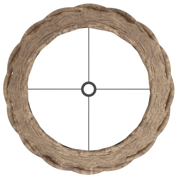 vidaXL Lampeskjerm brun Ø30x20 cm flettet