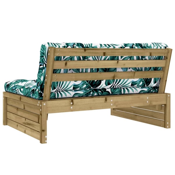 vidaXL Mittensoffa 120x80 cm impregnerad furu