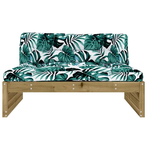 vidaXL Mittensoffa 120x80 cm impregnerad furu