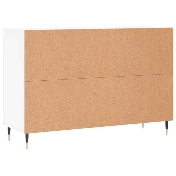 vidaXL Skjenk hvit 101,5x35x70 cm konstruert tre