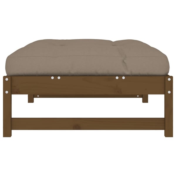 vidaXL Hagefotskammel honningbrun 120x80 cm heltre furu