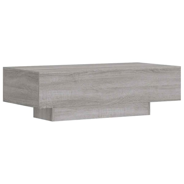vidaXL Salongbord grå sonoma 100x49,5x31 cm konstruert tre