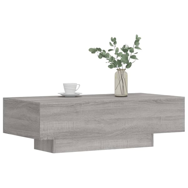 vidaXL Salongbord grå sonoma 100x49,5x31 cm konstruert tre