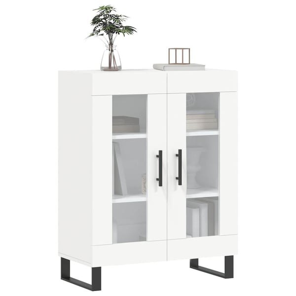 vidaXL Skjenk hvit 69,5x34x90 cm konstruert tre
