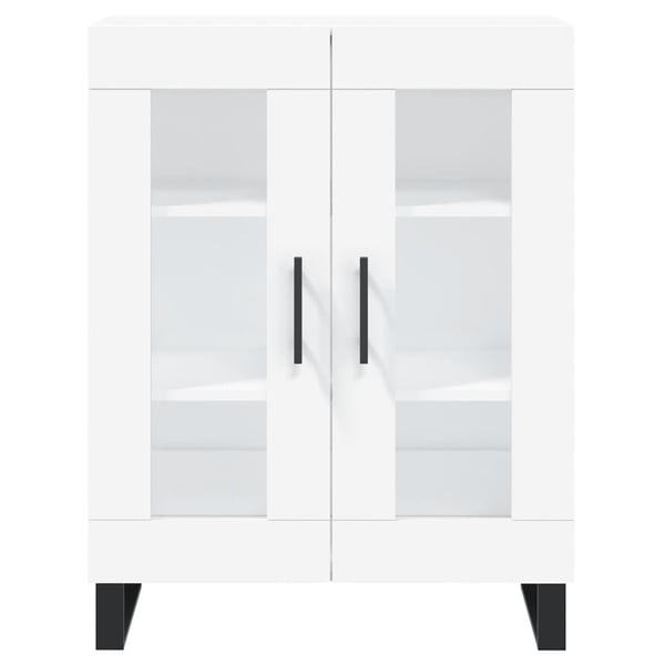 vidaXL Skjenk hvit 69,5x34x90 cm konstruert tre