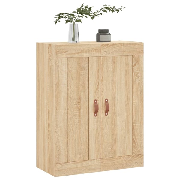 vidaXL Veggskap sonoma eik 69,5x34x90 cm konstruert tre